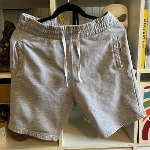 Shorts grey casual mens small unisex sweatshirt material